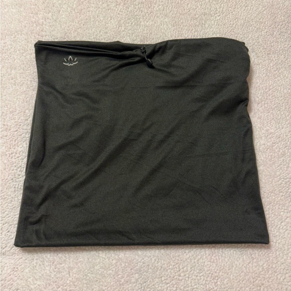 BEYOND YOGA Hidden Pocket Infinity Scarf Zipper Pocket Black Brown Soft - Picture 6 of 13